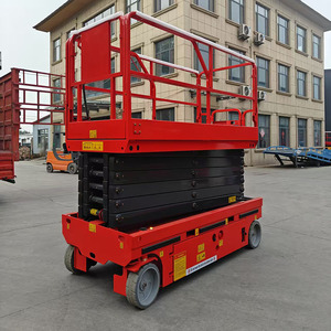 รถยกแบบกรรไกรไฟฟ้าเคลื่อนที่ได้เอง 10ม. 12ม. 14ม. 16ม. 18ม. สำหรับยกบุคคล รุ่น Rong Yu GTJZ0608 รับน้ำหนักได้ 80-1000 กก. - Product Image 2