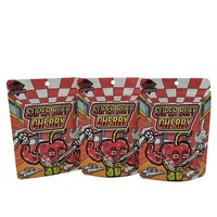 Vente en gros refermable comestible zip-lock Cali sac personnalisé bonbons biscuits gomme herbe fleur emballage odeur preuve comestible Mylar sac 3.5g