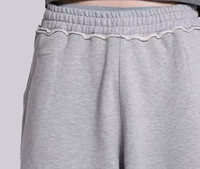 Men's Heavyweight 460gsm Sweat Shorts 100% Cotton Oversized Boxy Fit Wide Leg Streetwear Casual Shorts Custom Logo OEM Blank