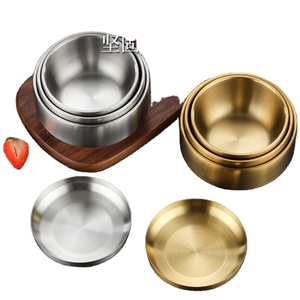 Cuenco para comer de acero inoxidable 304 estilo coreano de doble capa aislado cocina comercial Kimchi cuenco de Metal cuenco de arroz <span class=keywords><strong>restaurante</strong></span> - Product Image 3