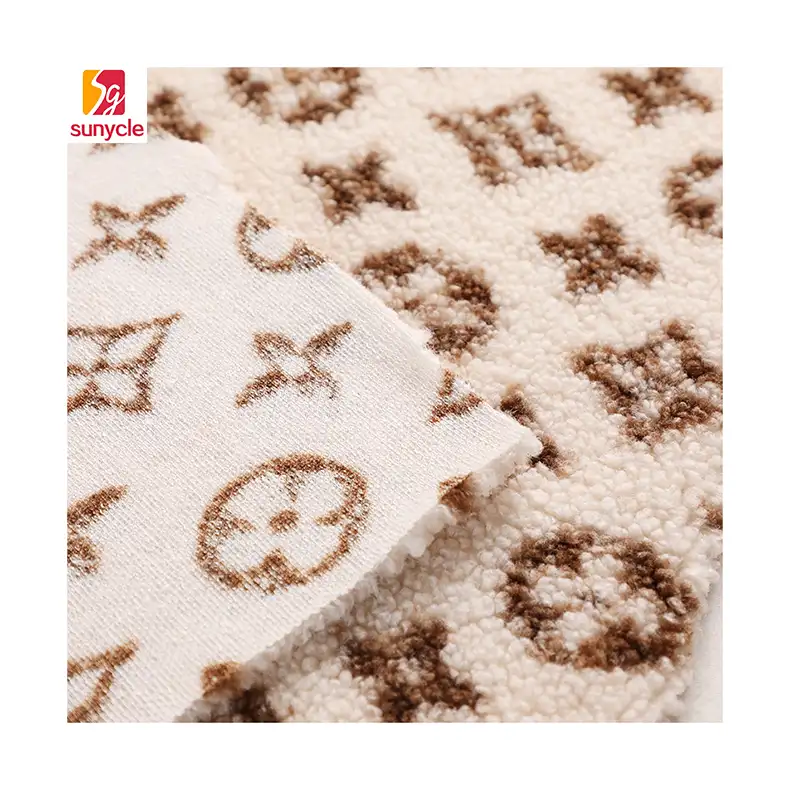 Tissu en laine molletonné avec impression numérique, 50 m, tissu molletonné, côté unique, pour femmes