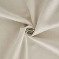 Rideaux occultants Bindi de luxe beige et blanc, double couche, absorbants le son, 100 % polyester, unis, avec dentelle transparente en forme de feuille