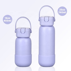 Nuova Bottiglia d'Acqua Sportiva Portatile da 740ml in Acciaio Inox Isolato con Beccuccio per Avventure all'Aperto - Product Image 2