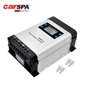 Pengontrol CAS Surya MPPT 50A 24V, Pengontrol CAS Panel Surya Grounded Negatif Umum dengan LCD untuk Baterai Asam Timbal