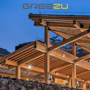 Maisons modulaires préfabriquées en bambou, hôtel et villa écologiques en bambou préfabriqué, cabane en bois de bambou préfabriquée - Product Image 1