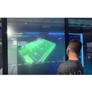 Интерактивный проектор голографические стеклянные решения палец точность 2 мм стекло Интерактивная задняя проекция