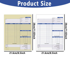 Custom A4 Job Factuur Papier Ncr Carbonless 2ply 11X8.5 Ontvangstbewijs Bestelling Formulier Voor Verkoopfactuur Boekkarton Afdrukken - Product Image 2