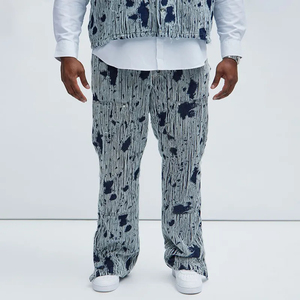 <span class=keywords><strong>Jeans</strong></span> Masculinos <span class=keywords><strong>2026</strong></span> Totalmente Personalizáveis com Padrões Desfiados e Rasgados para Refletir a Identidade da Marca - Fabricante de <span class=keywords><strong>Jeans</strong></span> - Product Image 3