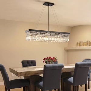 الحديثة مستطيل الثريا غرفة الطعام الجدول الثريات البلورية/ النجف الكريستالي - Product Image 2