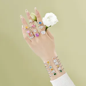 Dylam, оптовая продажа, браслет из стерлингового серебра S925, модные ювелирные изделия, корейский кубический цирконий, браслет, ювелирные изделия, женские браслеты
