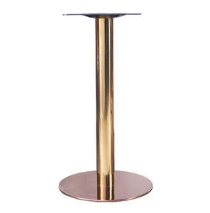 Socle de <span class=keywords><strong>table</strong></span> rond doré, style industriel, pour restaurant, en fer forgé, en acier inoxydable, en métal, en <span class=keywords><strong>fonte</strong></span>, type tulipe - Product Image 4
