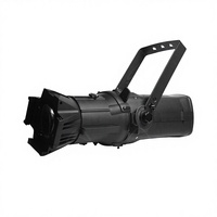 Projecteur LED COB 200W DMX512 Blanc Froid + Blanc Chaud Zoom IP33 Ra90 Dimmable en Fer pour Théâtre et Studio
