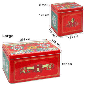 Boîtes de mélodies imprimées sur mesure Rectangle en fer blanc couvercle à charnière pot de mélodie de bonbons cadeau de Noël boîte musicale carrée en étain boîte à musique - Product Image 3