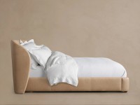 Modernes Luxus-Massivholzbettgestell Designer Adalynn Ledergepolstertes Plattformbett Holzbetten für Luxus-Schlafzimmersets