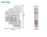 ATMT4-M1 Din Rail AC/DC 12-240V Asymétrique Cycler Timer Relay Relais Modulaire 1 SPDT Time Relay Timer Control