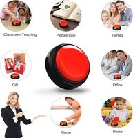 Bouton vocal enregistrable 30S, bouton facile pour enregistrer des messages vocaux, boutons parlants pour chiens, communication, batterie, plastique, enfants
