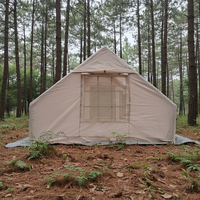 Tente gonflable luxueuse et portable de 7 m² en Oxford à double couche, confortable, avec montage rapide et conception imperméable