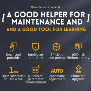 DSO152 Mini <span class=keywords><strong>osciloscopio</strong></span> <span class=keywords><strong>Digital</strong></span> portátil de mano 400V Medición de voltaje 1Khz Calibración Ajuste automático de onda cuadrada - Product Image 3