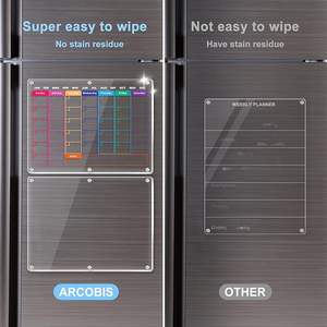Tablero <span class=keywords><strong>de</strong></span> borrado en seco reutilizable al por mayor, planificador semanal mensual, pizarra blanca, imán para nevera, <span class=keywords><strong>calendario</strong></span> - Product Image 2