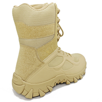 Bottes tactiques imperméables et respirantes pour l'entraînement, l'escalade, la randonnée, bottes à fermeture éclair à hauteur de cheville