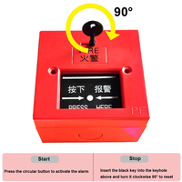 Alarma con Sensor de Movimiento para Microondas, Luz Estroboscópica LED Roja, Audio USB, Reemplazo de Control Remoto Infrarrojo, Alerta de Incendio