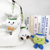 Poupée de tennis simulée, porte-clés en peluche de badminton, décoration de sac en peluche pour couple