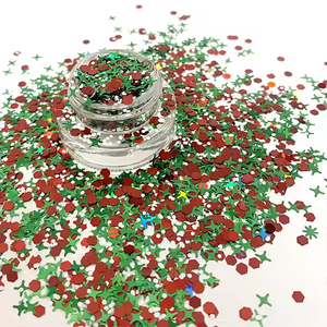 Venta al por mayor BABYSBREATH Christmas Glitter Mix Color PET Chunky Glitter Nail Art Crafts 0,01mm-6,0mm Tamaño MOQ 1kg - Product Image 4