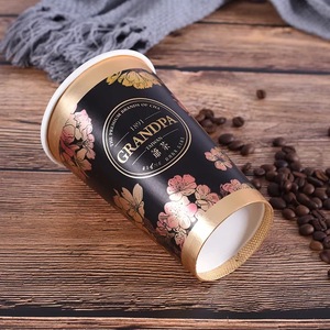 Vasos de Papel Desechables Ecológicos Biodegradables Hechos con Materiales Reciclados, Impresión Flexográfica/CMYK con Logotipo Personalizado, Aptos para Alimentos, Venta al por Mayor de Fábrica - Product Image 4