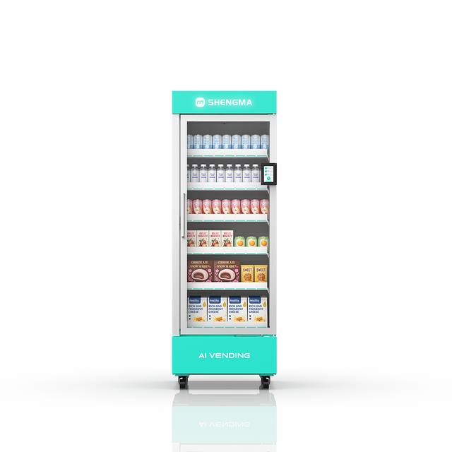 New Style Visual Self-Service AI Fridge Vending Machine 570L Smart with Remote Monitoring