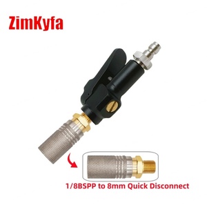 Zimakyfa 300Bar Stainless Steel Quick Inflation Fittings Connector Chuck Filling <b>Adapter</b> 8Mm Male 1/8BSPP Female Header <b>Plug</b> - Product Image 5