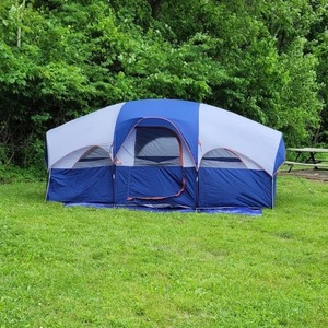275x425 Summer Outdoor Camping Civil Air Defense Double Layer Rainproof Mosquito Camouflage Leisure Family <strong>Tent</strong> Custom - Product Image 4