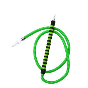 ท่อชิชาพลาสติกขุ่นพร้อมปลายปากสำหรับสูบชิชาอุปกรณ์เสริมมอระกู่ทำจากพลาสติกเคลือบเงายาว1.8เมตรหรูหรา - Product Image 4