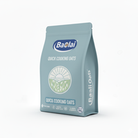 Sac d'emballage plat en PET imprimé sur mesure de 500 g 1 kg pour aliments secs Ceres Oat