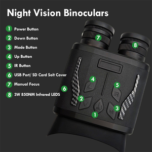 NV980 Optical Scope 128GB Infrared Binoculars Night <strong>Vision</strong> with LCD Screen - Product Image 2