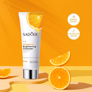 Crème nettoyante <span class=keywords><strong>hydratante</strong></span> à la vitamine C SADOER, crème éclaircissante biologique, nettoyant visage, marque privée, nettoyant visage - Product Image 5