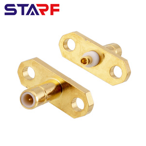 RF kết nối đồng trục nam <span class=keywords><strong>SMB</strong></span> Bảng điều chỉnh gắn kết <span class=keywords><strong>2</strong></span> lỗ mặt bích thẳng RG6 <span class=keywords><strong>SMB</strong></span> cắm - Product Image 3
