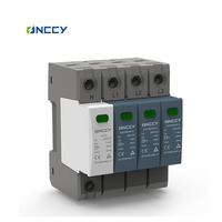IP20 420V 3 + NPE T2 1p 2p 3p 4p 20KA 40KA parafoudre d'éclairage dispositif de protection contre les surtensions AC SPD
