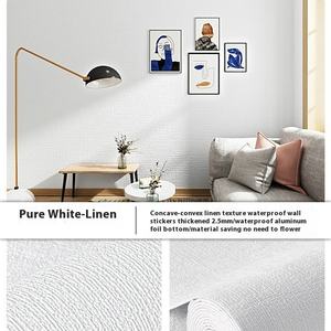 한 롤에 5M 방수 방습 자체 접착 벽지 거실 침실을 위한 충돌 방지 스테레오 벽 스티커 - Product Image 5