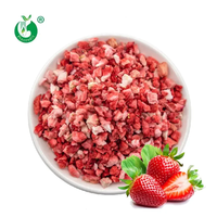 Bulkprijs Private Label Aardbeienfruit Hele Dobbelstenen Blokjes Gevriesdroogde Aardbeien