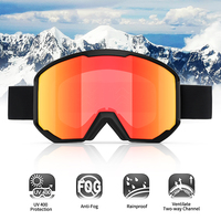 Yijia optique personnalisé lunettes de Ski fabricant Double lentille Anti-buée lunettes de motoneige lunettes de Snowboard femmes hommes lunettes de neige