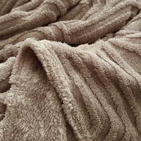 Couverture en velours taffetas à bord roulé, couleur unie, luxe léger, taille super king queen, simple couche, douce et polyvalente
