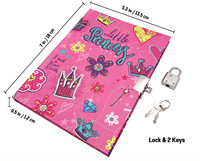 Journal intime secret pour enfants avec serrure et clé en stock carnets de notes avec serrure pour filles