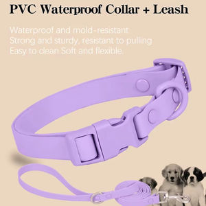 Collar de perro de PVC ajustable de lujo, Color personalizado, impermeable, fácil de limpiar, resistente a la suciedad, antideslizante, Collar de cuello para mascotas, suave y cómodo - Product Image 4