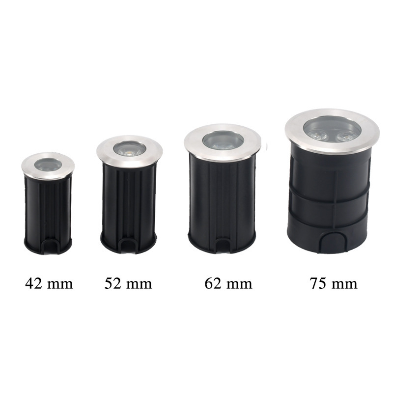 75mm-dc12v 3w lumière chaude