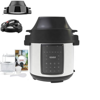 Cuisinière à pression électrique programmable en acier inoxydable, friteuse à air, écran LED, capacité 1L, classe d'efficacité énergétique, usage domestique