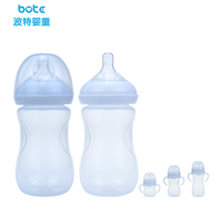 Logo kustom OEM ODM botol bayi PPSU bebas BPA 120 ml 240 ml 320 ml leher lebar botol susu anti kolik untuk bayi