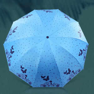 Factory Umbrella Wholesale Custom Print 10 Bone Folding Women Parasols Uv Umbrella With logo - Product Image 5