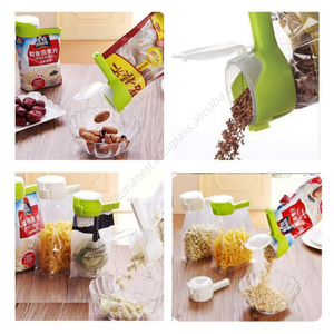 Clip de scellage multifonctionnel Syh430 en gros pour la conservation des aliments, anti-humidité, avec buse de décharge pour sacs en plastique - Product Image 5