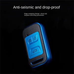 เคสกุญแจรถคาร์บอนเสิ่นเจิ้นกระเป๋าหนัง TPU กระเป๋าอุปกรณ์เสริมสำหรับ Chery 20Tiggo8 arrizo 5e Tiggo5x Tiggo7 Tiggo8 1 - Product Image 2