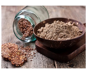 Poudre d'extrait de graines de lin sauvage pressées à froid, pure et raffinée, pour les entreprises de poudres végétales, les mélanges nutritionnels et les industries des boissons - Product Image 1